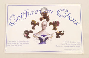 19th Century Paper Doll Reproduction Coiffures au Choix